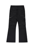Men's Multi-Pocket Flared Cargo Pants - Velora Luxury Fashion