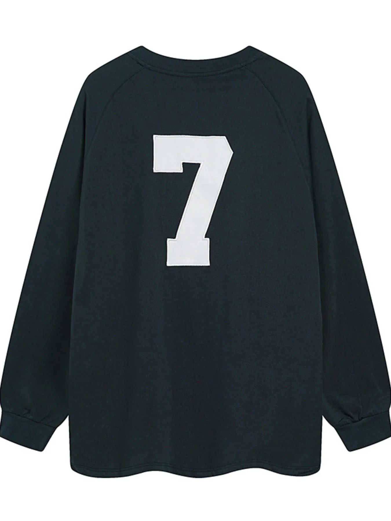 Men's Number 7 Round Neck Long Sleeve Sweatshirt - Velora Luxury Fashion