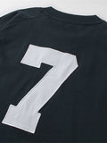 Men's Number 7 Round Neck Long Sleeve Sweatshirt - Velora Luxury Fashion