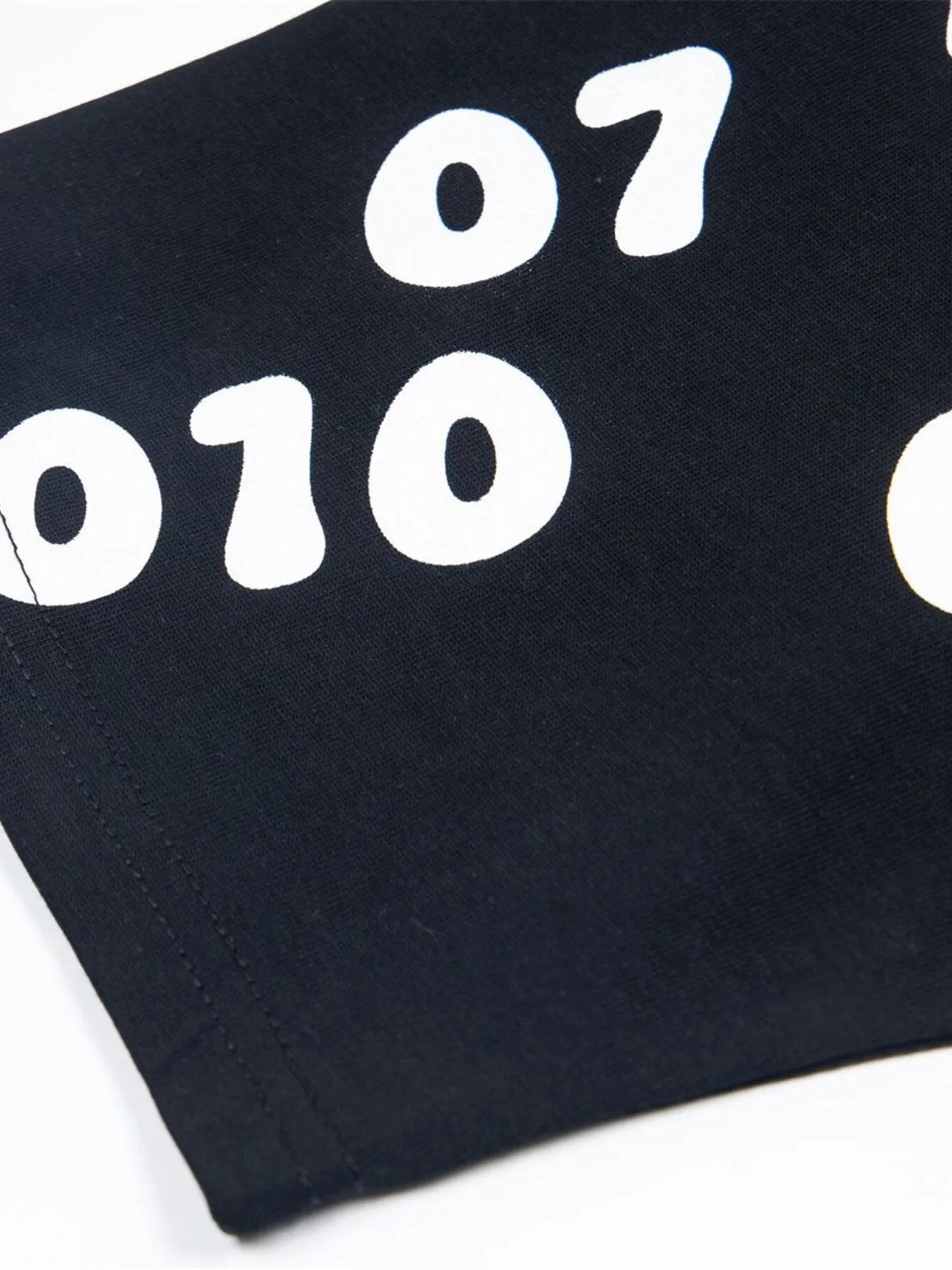 Men's Number Print Short Sleeve Oversized T-Shirt - Velora Luxury Fashion