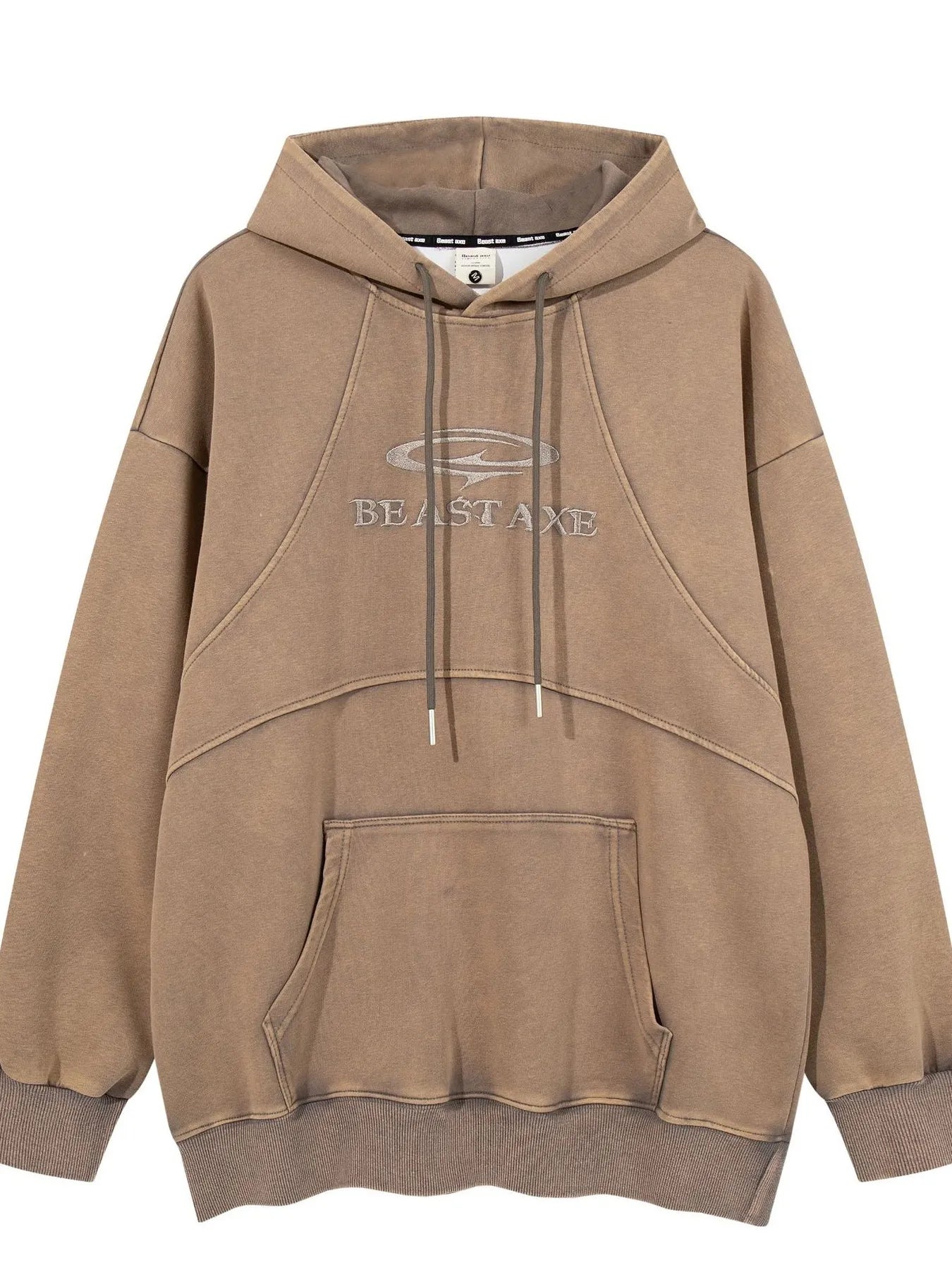 Men's Oversized Washed Long Sleeve Hoodie - Velora Luxury Fashion
