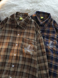 Men's Plaid Button-Down Shirt - Velora Luxury Fashion
