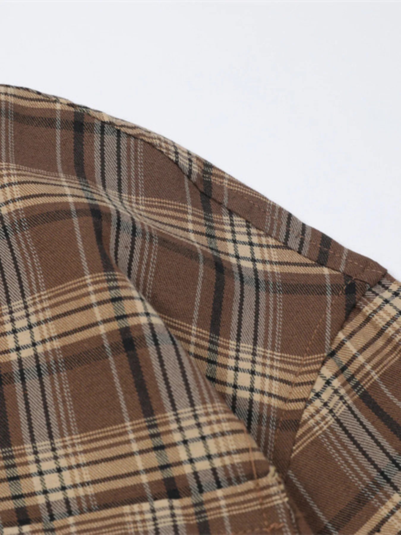 Men's Plaid Button-Down Shirt - Velora Luxury Fashion