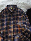 Men's Plaid Button-Down Shirt - Velora Luxury Fashion
