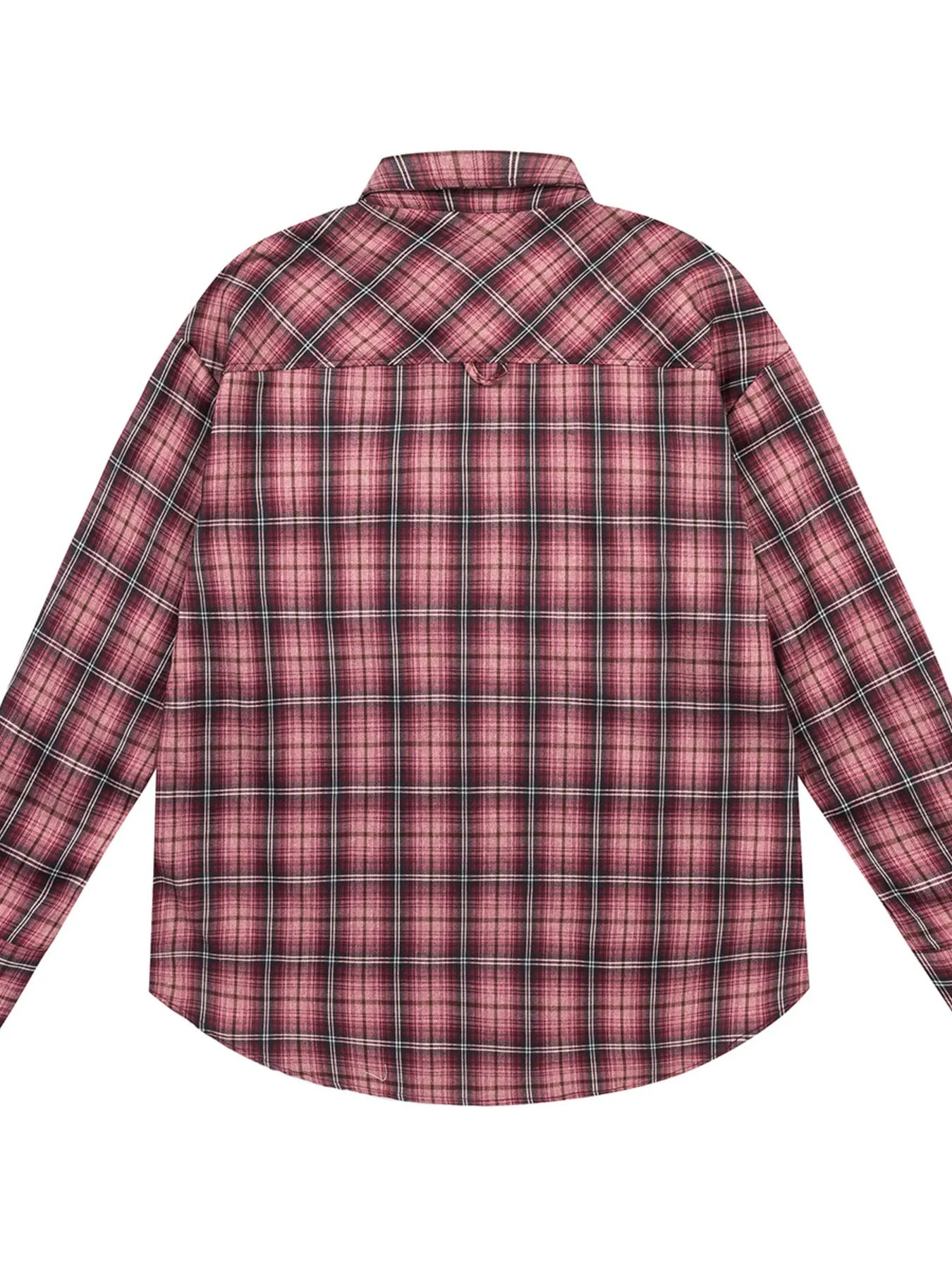 Men's Plaid Button Up Long Sleeve Shirt - Velora Luxury Fashion