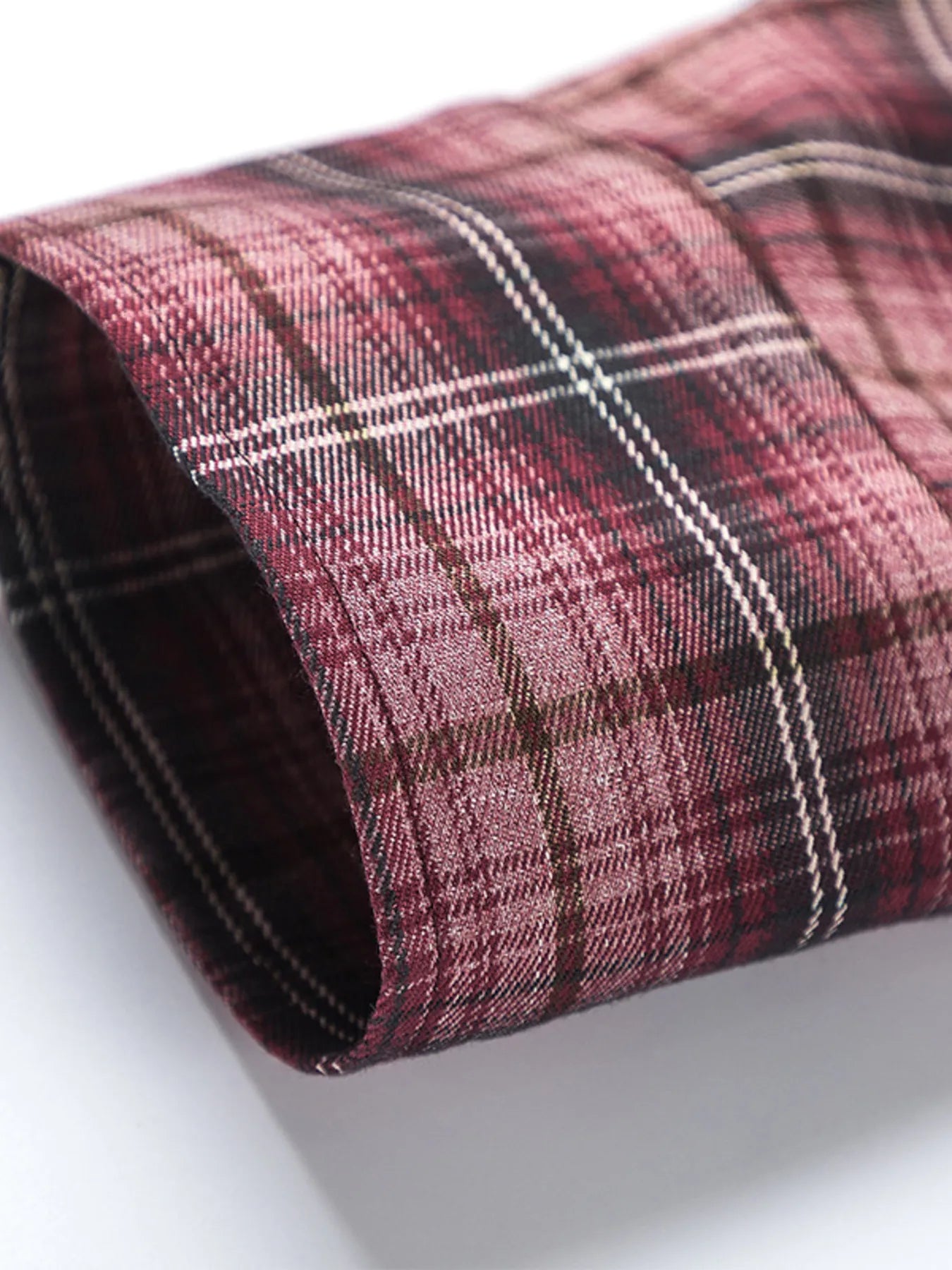 Men's Plaid Button Up Long Sleeve Shirt - Velora Luxury Fashion