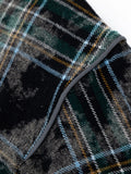Men's Plaid Button-Up Shirt - Velora Luxury Fashion