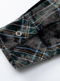 Men's Plaid Button-Up Shirt - Velora Luxury Fashion