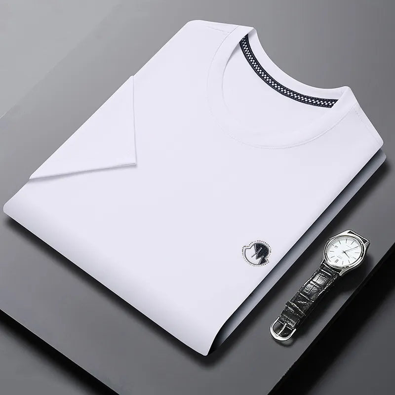 Men's Plus Size Breathable Short Sleeve T-Shirt - Velora Luxury Fashion