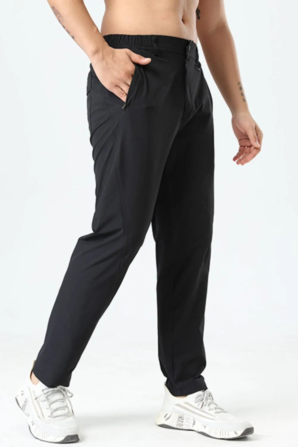 Men's Plus Size Casual Pocketed Pants - Velora Luxury Fashion