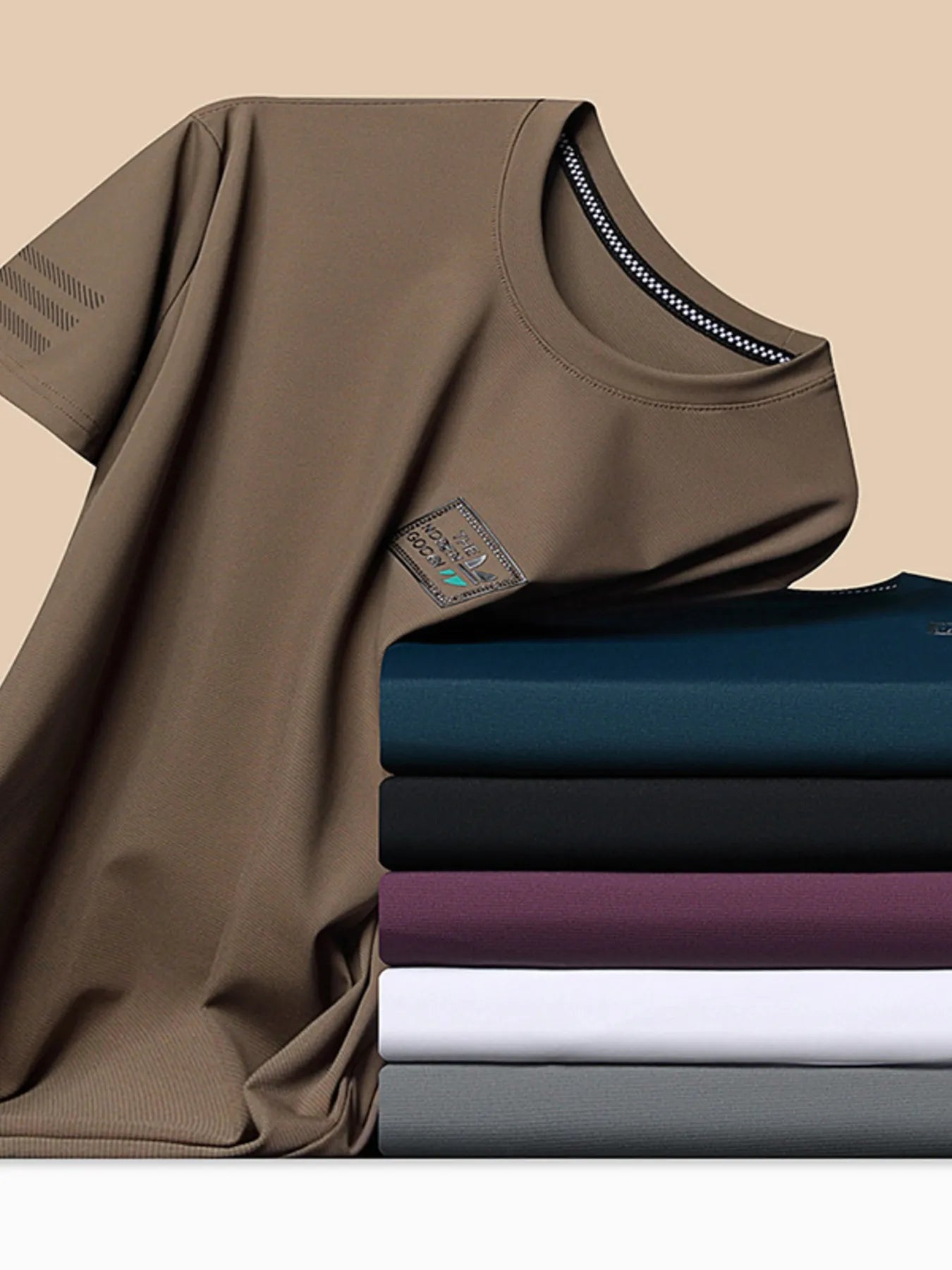 Men's Plus Size Crew Neck Short Sleeve T-Shirt - Velora Luxury Fashion