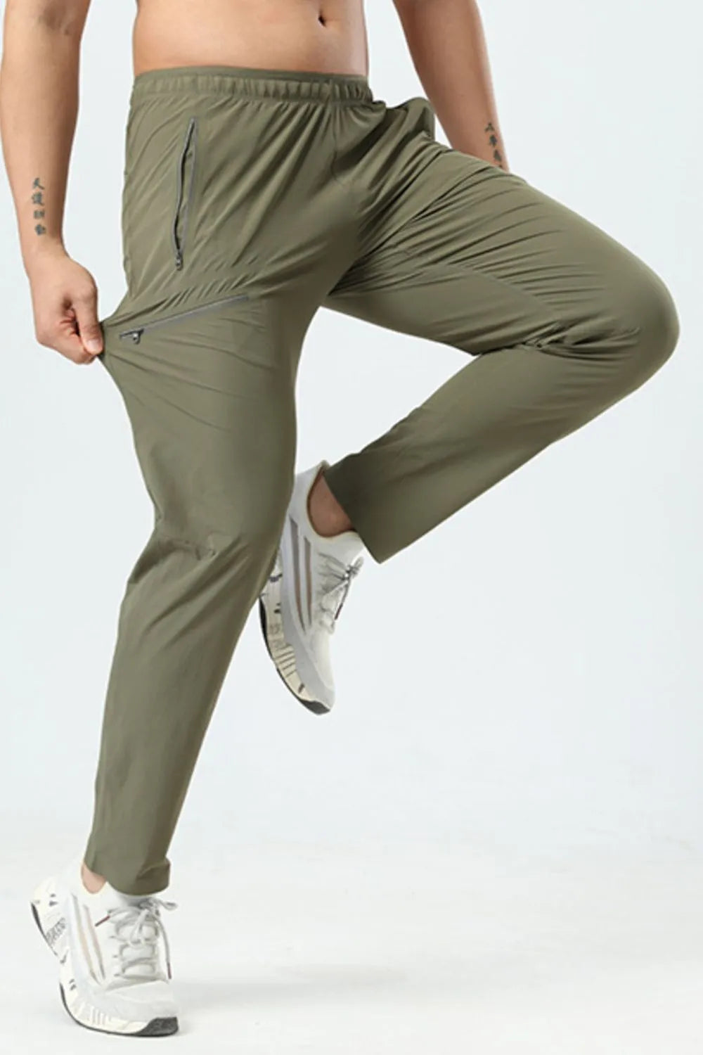 Men's Plus Size Elastic Waist Loose Fit Pants - Velora Luxury Fashion