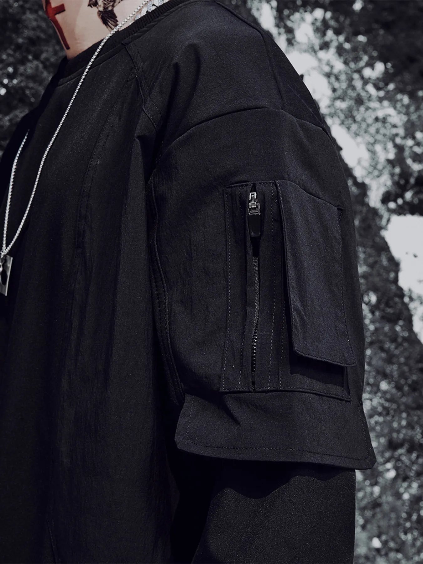 Men's Plus Size Oversized Layered Sleeve Sweatshirt - Velora Luxury Fashion