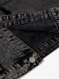 Men's Raw Hem Button Up Sleeveless Denim Jacket - Velora Luxury Fashion