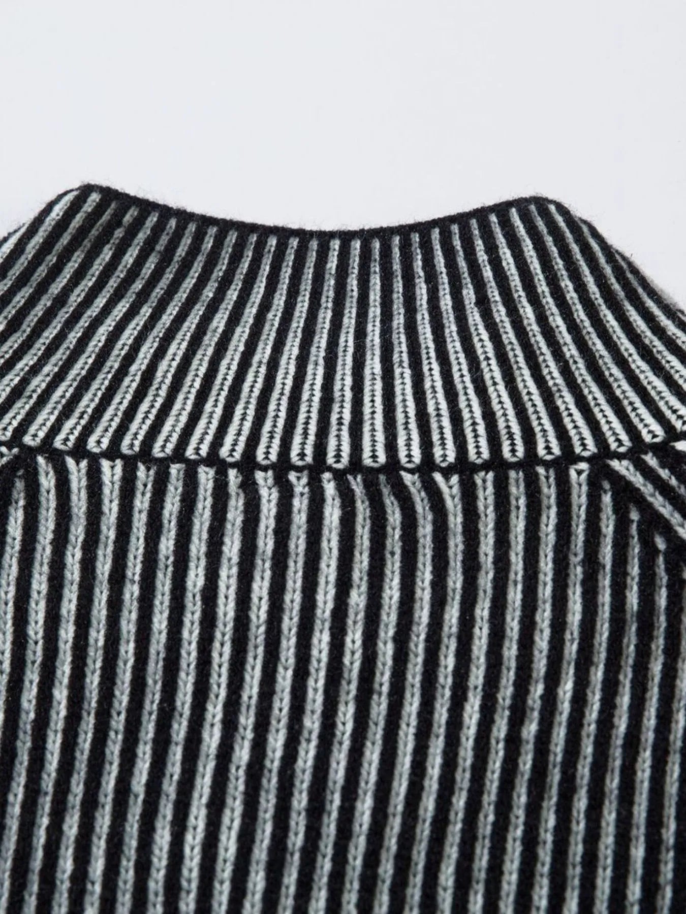 Men's Ribbed Zip-Up Cardigan - Velora Luxury Fashion