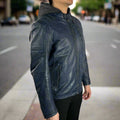Men's Sheep Leather Jacket with Removable Hoodie - Velora Luxury Fashion