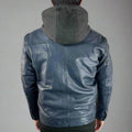 Men's Sheep Leather Jacket with Removable Hoodie - Velora Luxury Fashion