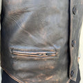 Men's Sheep Leather Ruboff Vest. Classic Button Closure & Front Pockets - Velora Luxury Fashion