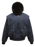 Men's Sherpa Lined Hooded Bomber Jacket - Velora Luxury Fashion