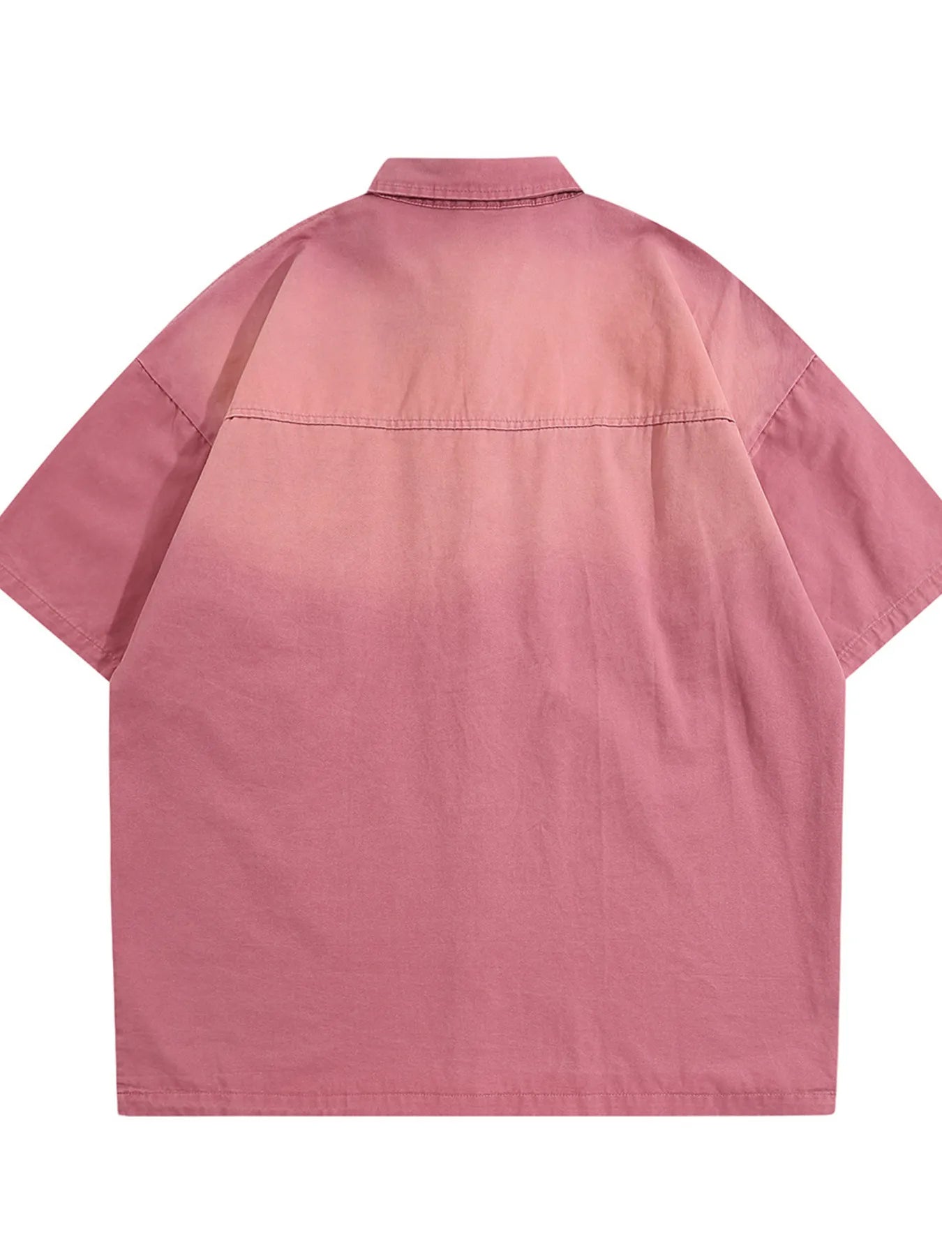 Men's Short Sleeve Denim Shirt with Tie Detail - Velora Luxury Fashion