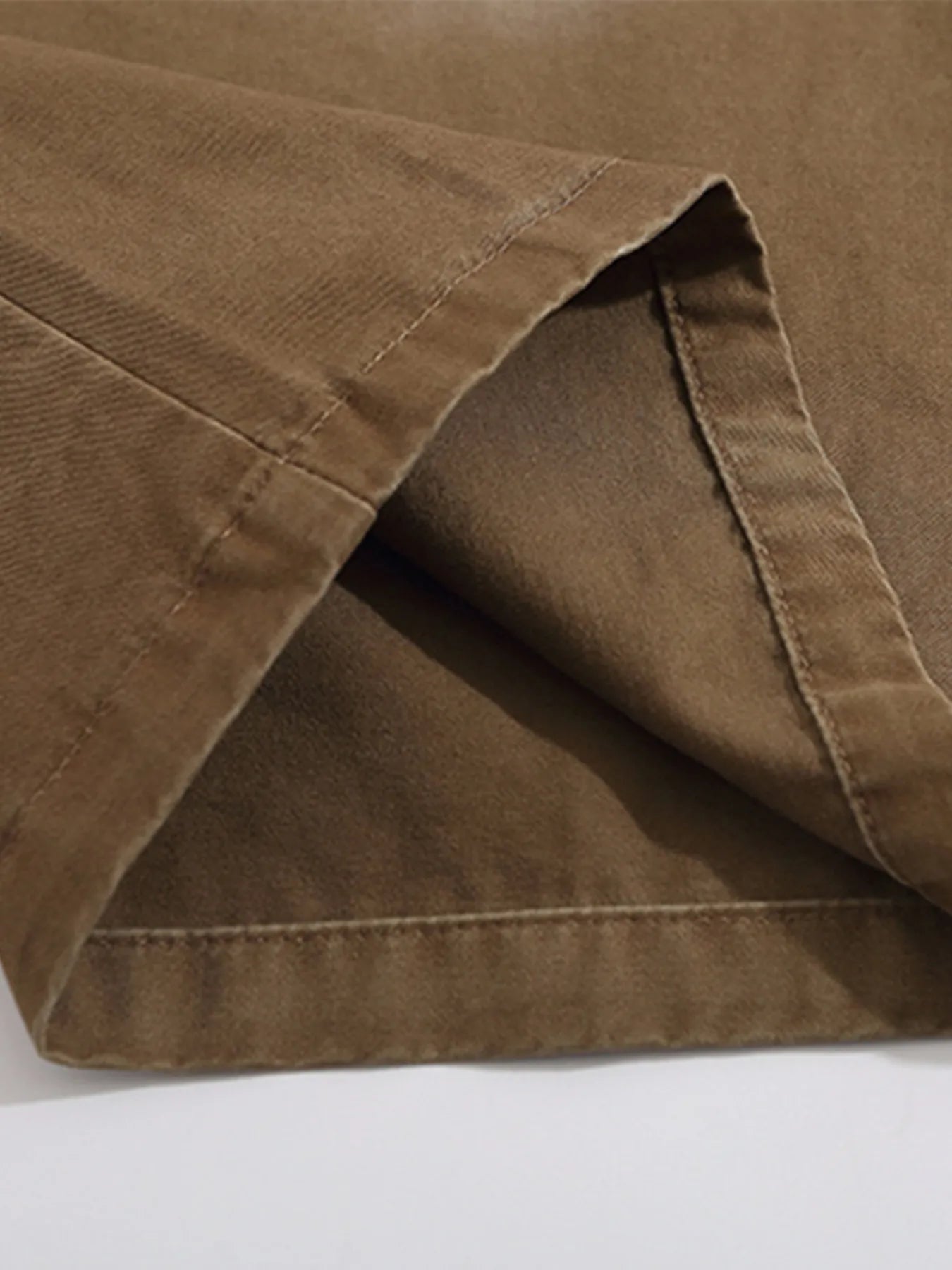 Men's Short Sleeve Denim Shirt with Tie Detail - Velora Luxury Fashion