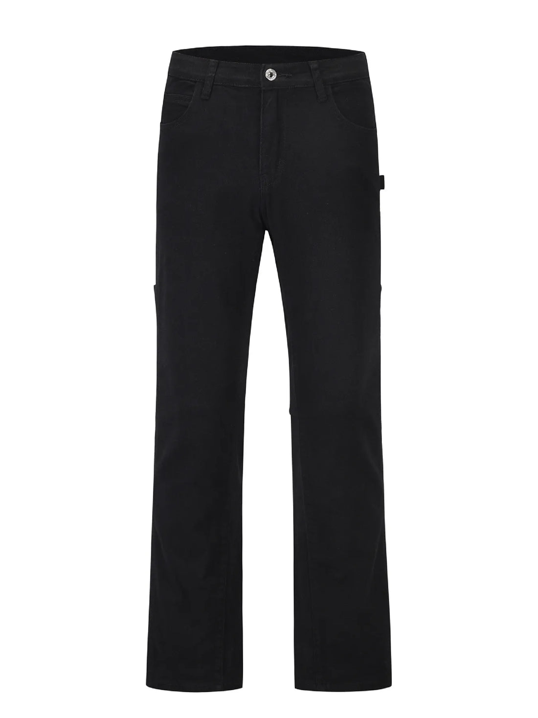 Men's Slim Straight Jeans with Snap Detail - Velora Luxury Fashion