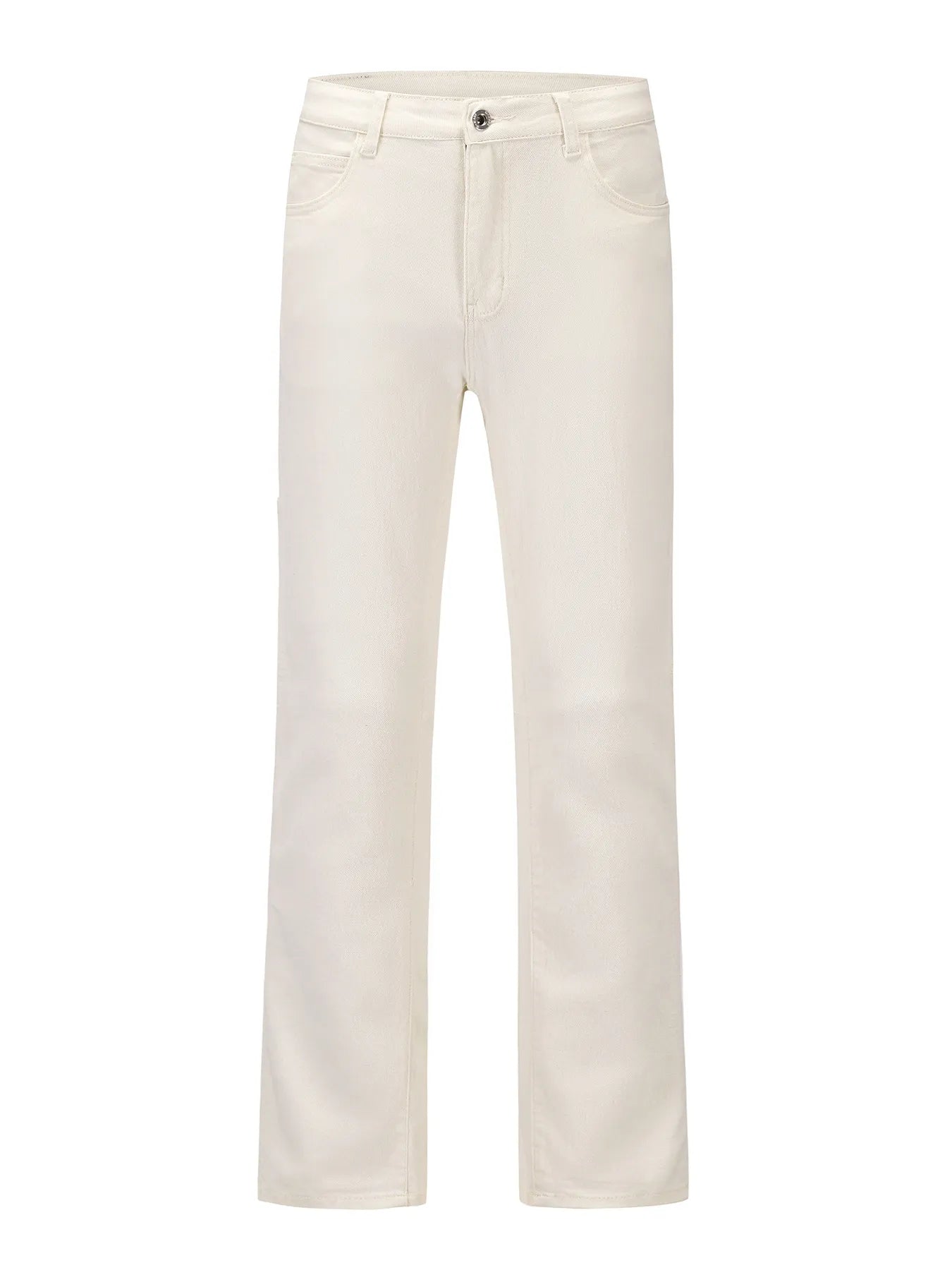 Men's Slim Straight Jeans with Snap Detail - Velora Luxury Fashion