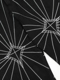 Men's Spider Web Embroidered Flared Jeans - Velora Luxury Fashion