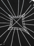 Men's Spider Web Embroidered Flared Jeans - Velora Luxury Fashion