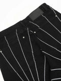 Men's Spider Web Embroidered Flared Jeans - Velora Luxury Fashion