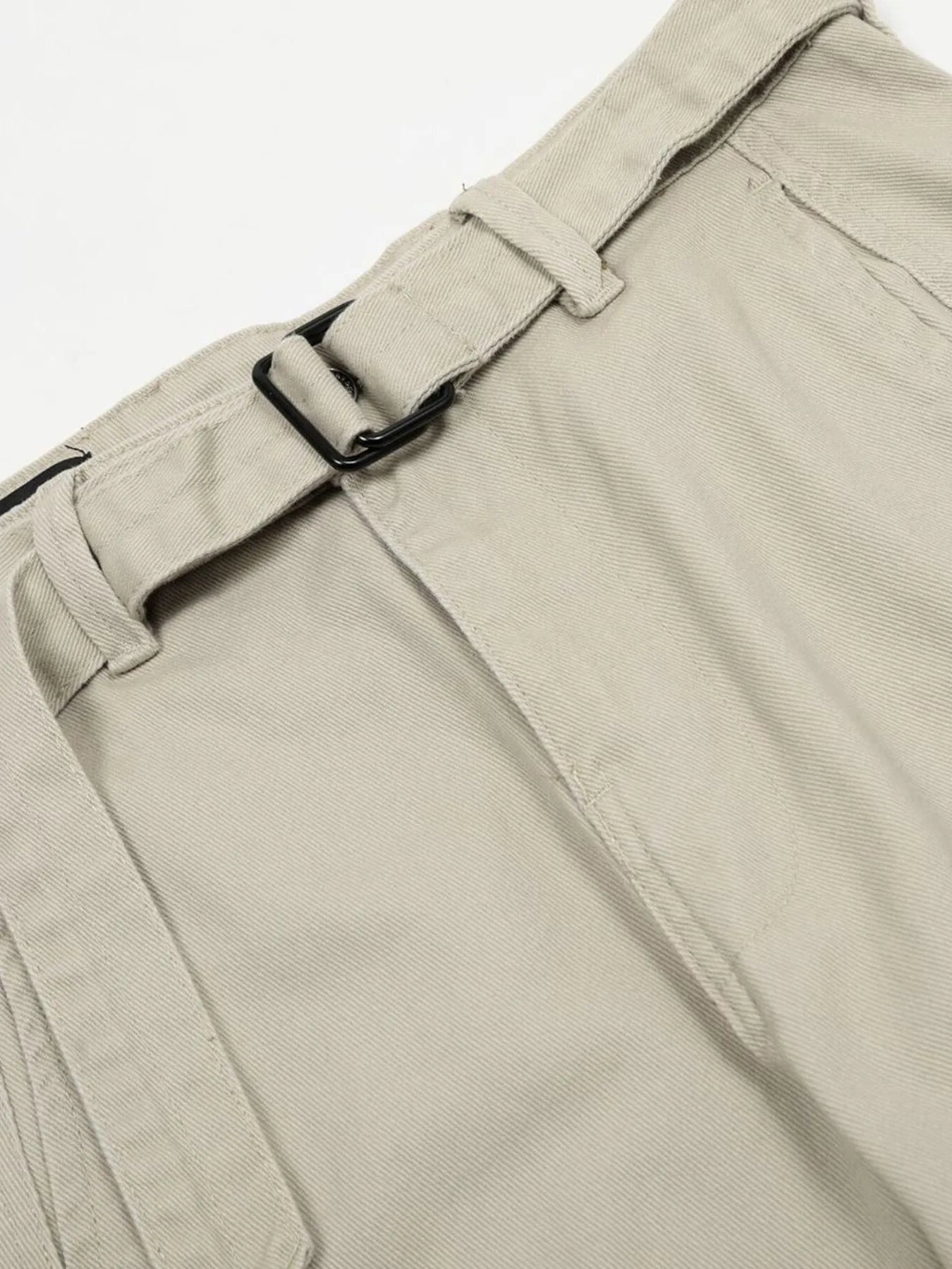 Men's Straight Cargo Pants with Belted - Velora Luxury Fashion