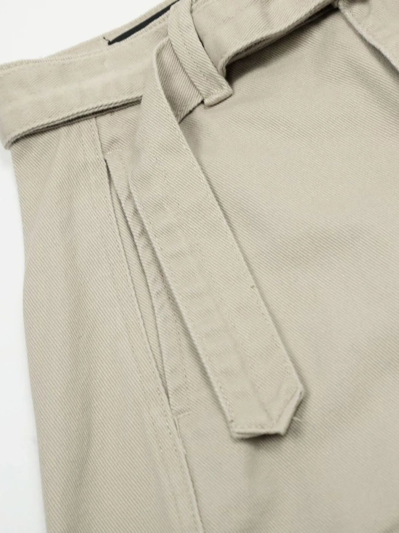 Men's Straight Cargo Pants with Belted - Velora Luxury Fashion