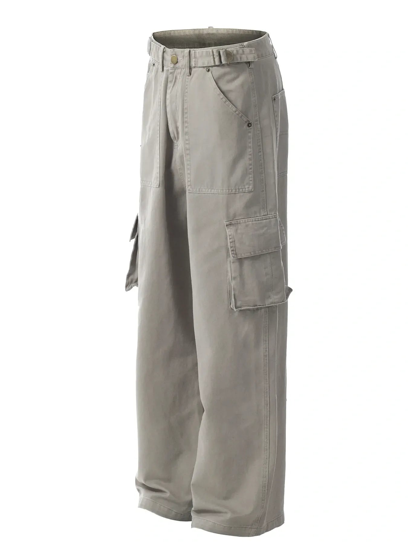 Men's Straight Cargo Pants with Multiple Pockets - Velora Luxury Fashion
