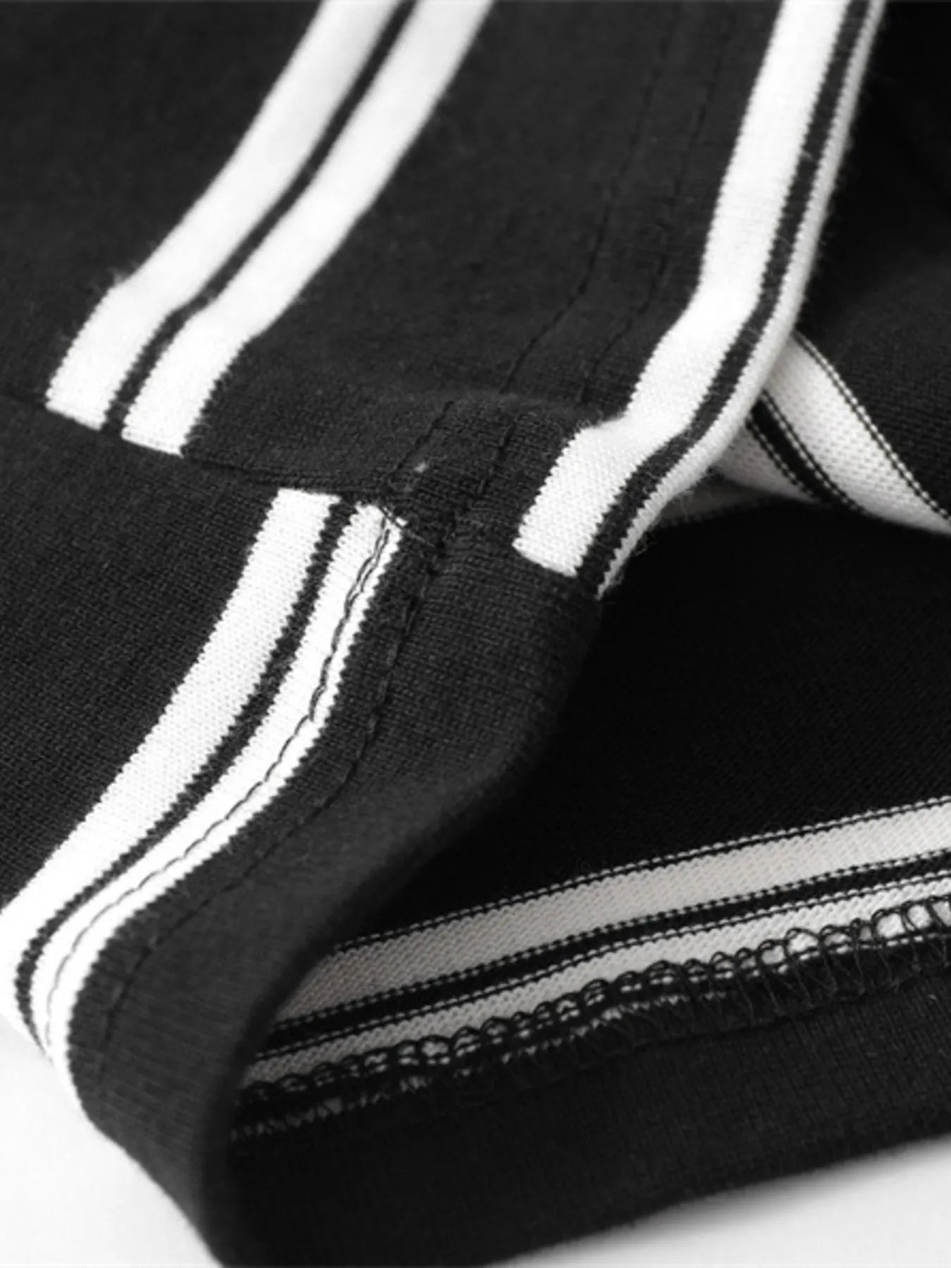 Men's Striped Round Neck Long Sleeve T-Shirt - Velora Luxury Fashion