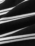 Men's Striped Round Neck Long Sleeve T-Shirt - Velora Luxury Fashion