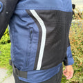 Men's Textile Motorcycle Jacket. Protective Armor, Reflective Strips & Multiple Pockets - Velora Luxury Fashion