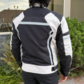 Men's Textile Motorcycle Jacket. Protective Armor, Reflective Strips & Multiple Pockets - Velora Luxury Fashion