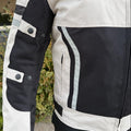 Men's Textile Motorcycle Jacket. Protective Armor, Reflective Strips & Multiple Pockets - Velora Luxury Fashion