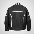 Men's Textile Motorcycle Jacket. Protective Armor, Reflective Strips & Multiple Pockets - Velora Luxury Fashion