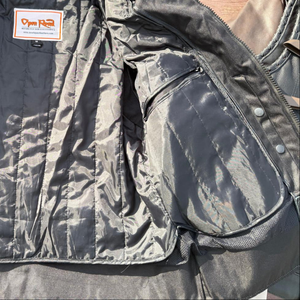 Men's Textile Motorcycle Jacket. Protective Armor, Reflective Strips & Multiple Pockets - Velora Luxury Fashion