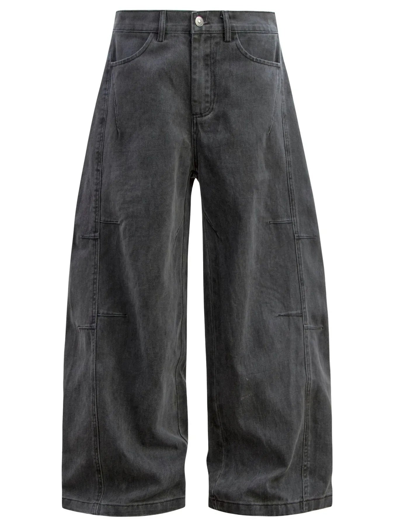 Men's Vintage Curved Cargo Jeans - Velora Luxury Fashion