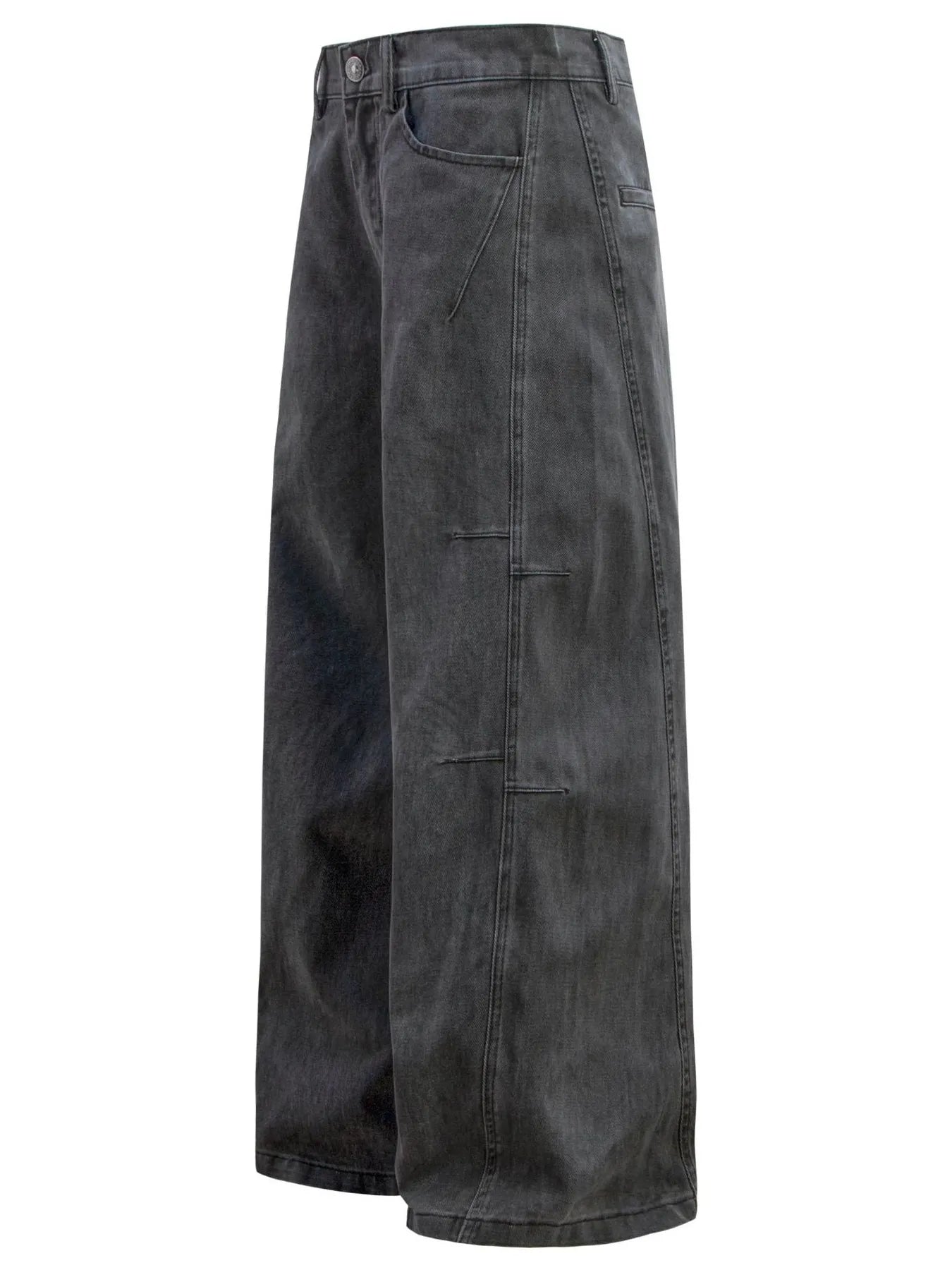 Men's Vintage Curved Cargo Jeans - Velora Luxury Fashion