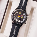 Men's Vintage Quartz Watch with 6 Needles - Ferrari Style - Velora Luxury Fashion