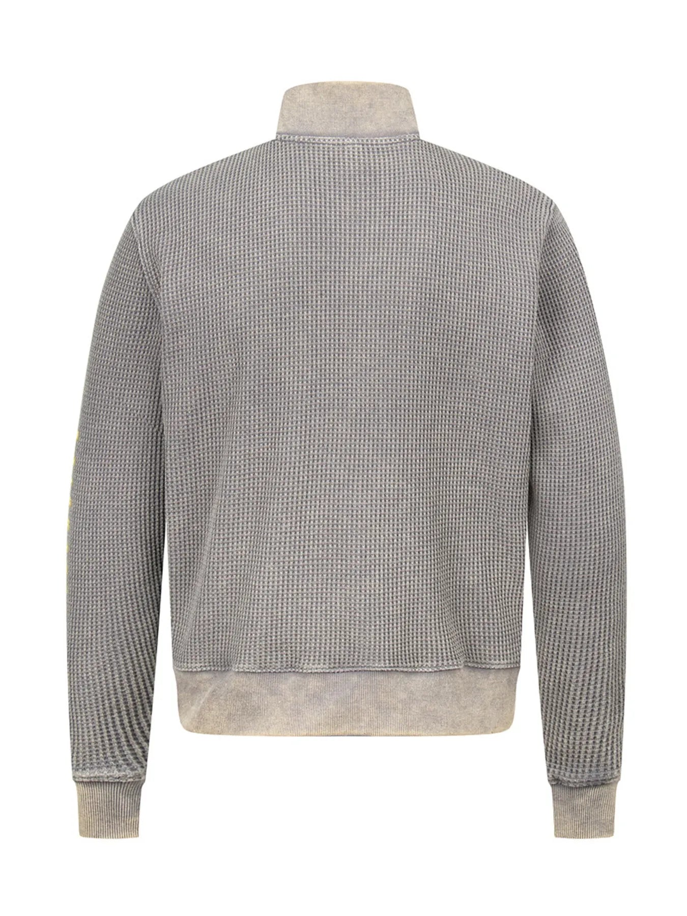 Men's Waffle-Knit Zip-Up Sweatshirt - Velora Luxury Fashion