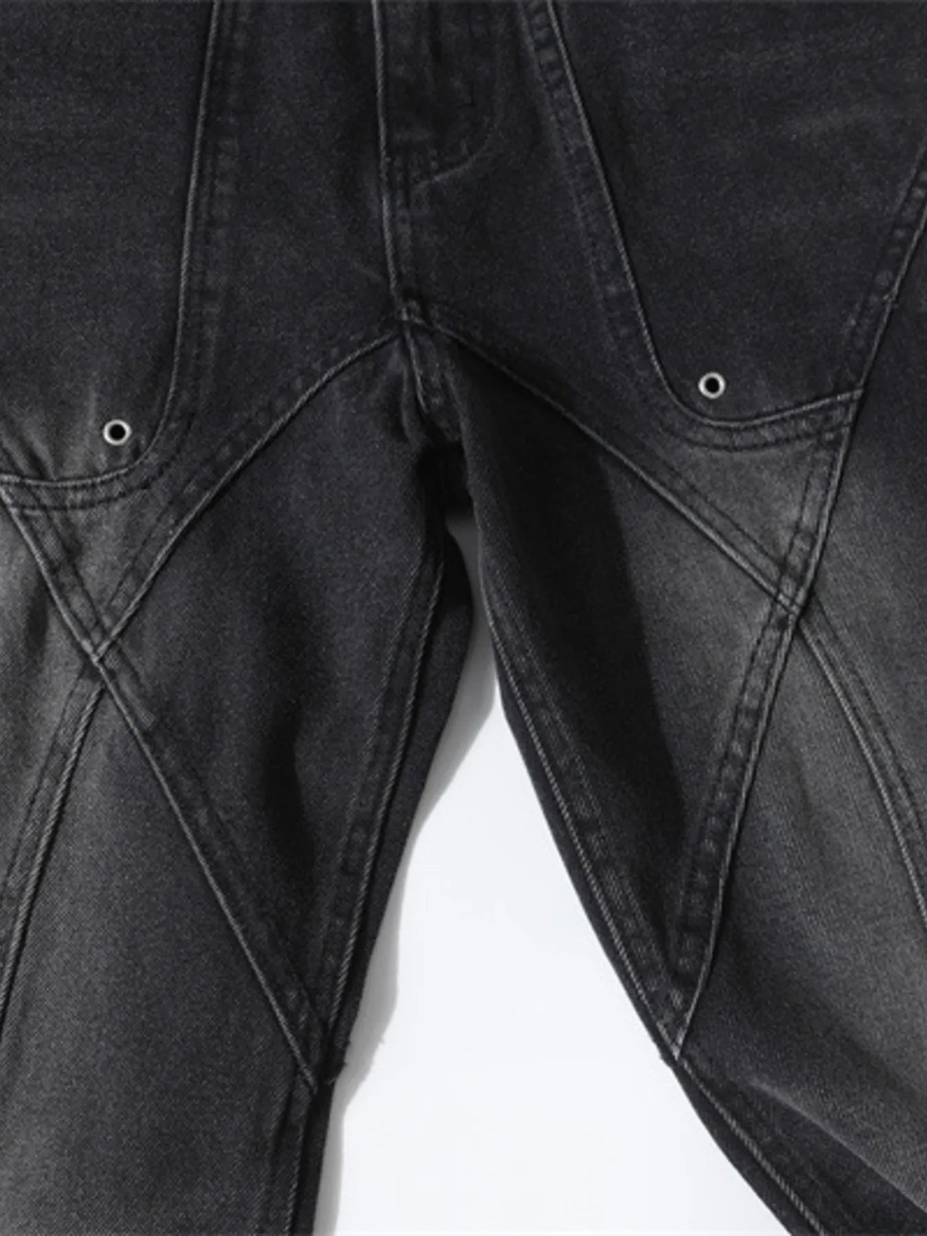 Men's Wash Wide Leg Flare Jeans - Velora Luxury Fashion