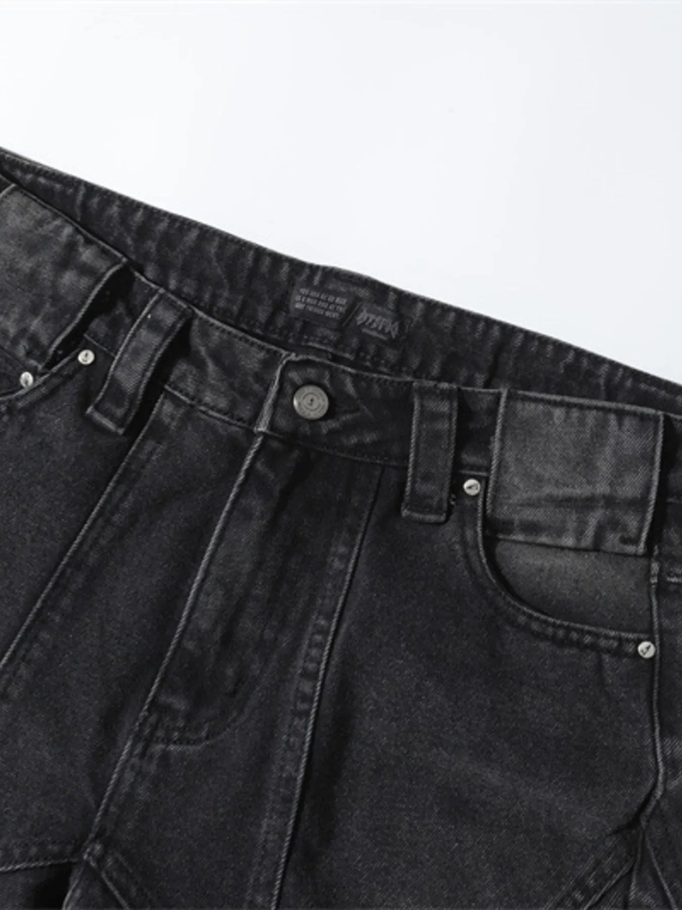 Men's Wash Wide Leg Flare Jeans - Velora Luxury Fashion