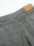 Men's Washed Distressed Curved Jeans - Velora Luxury Fashion