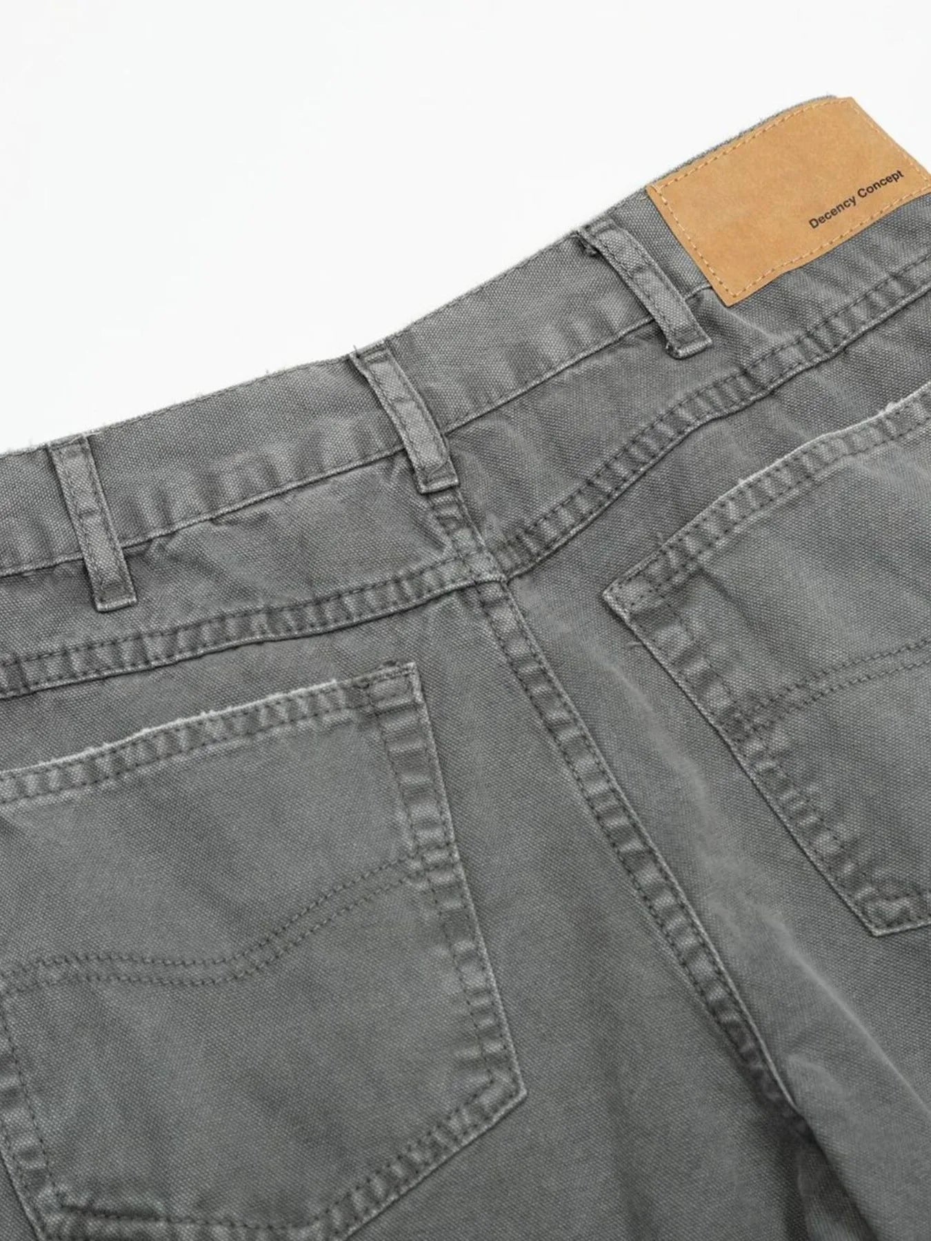 Men's Washed Distressed Curved Jeans - Velora Luxury Fashion