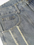 Men's Washed Wide Leg Jeans - Velora Luxury Fashion