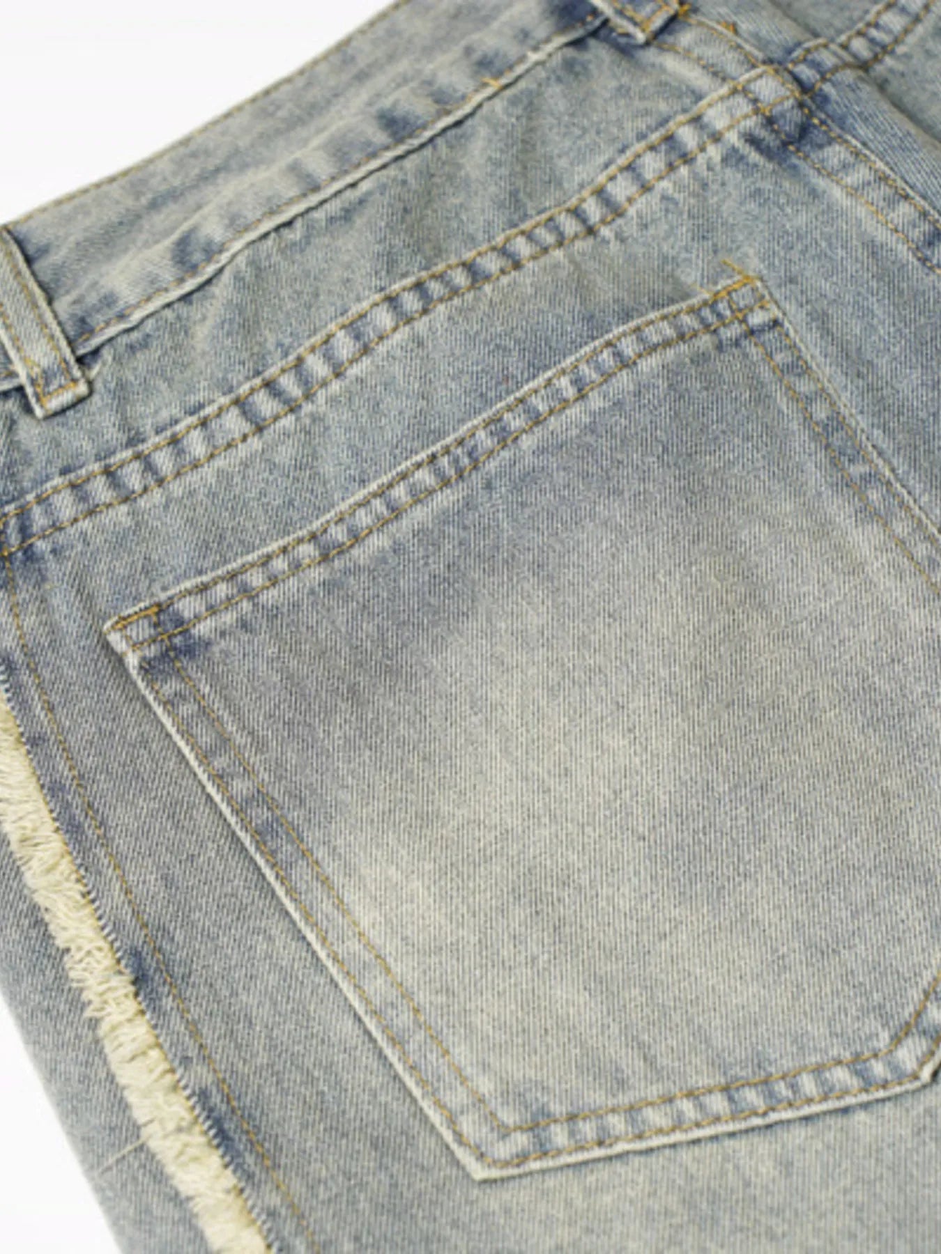 Men's Washed Wide Leg Jeans - Velora Luxury Fashion